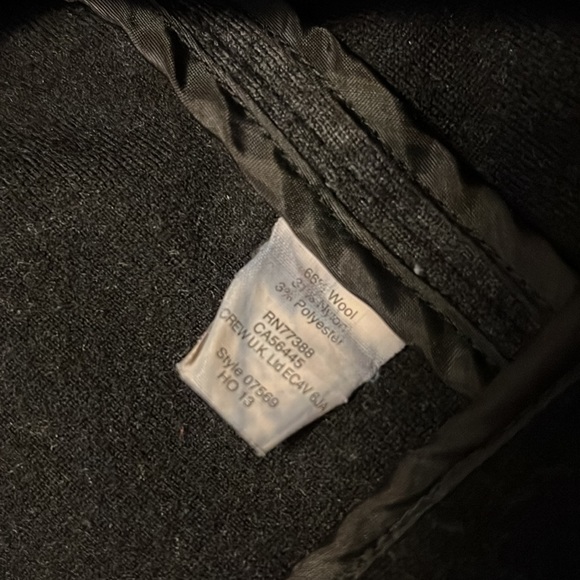 J. Crew Black and Grey Wool Moto Jacket - Picture 8 of 9